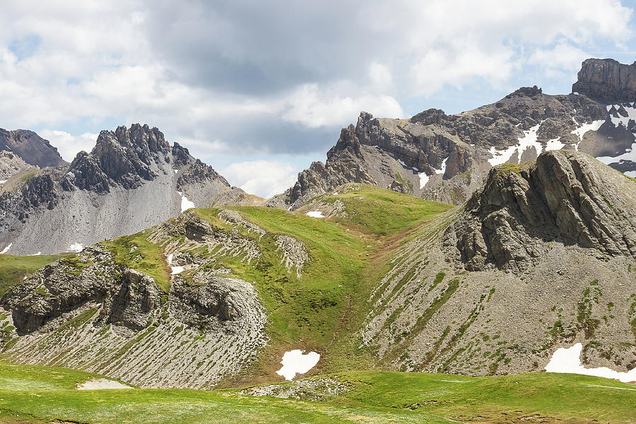 The Peyron of Agnelil and the Mayt ridge - French Alps Photograph by Paul MAURICE