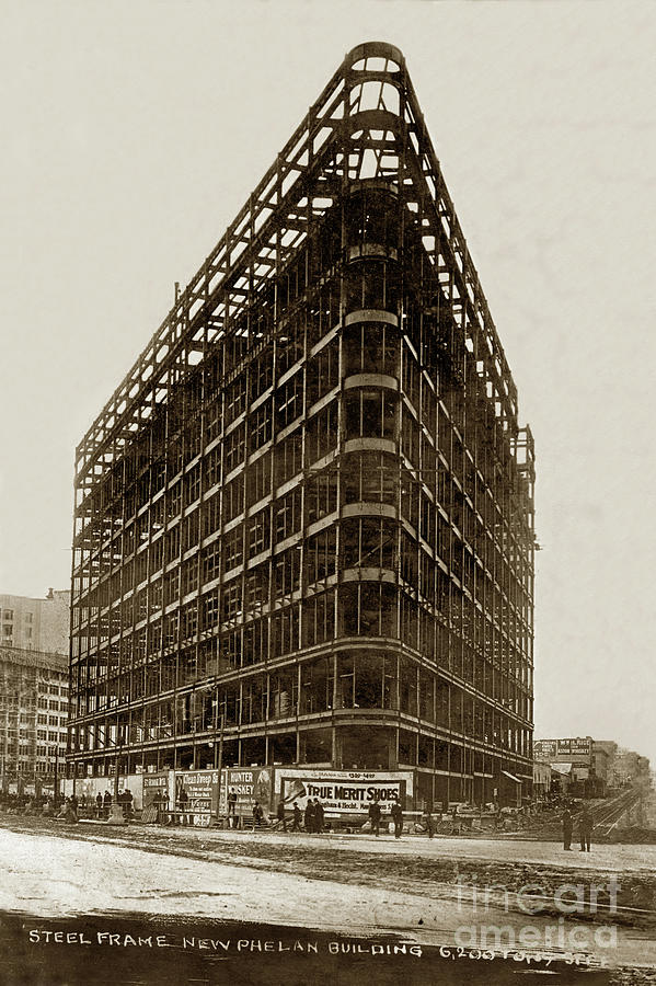 San Francisco Photograph - The Phelan Building 760 Market St.  Circa 1908 by Monterey County Historical Society
