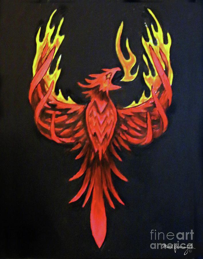 The Pheonix Painting by Mark Yerrington - Fine Art America