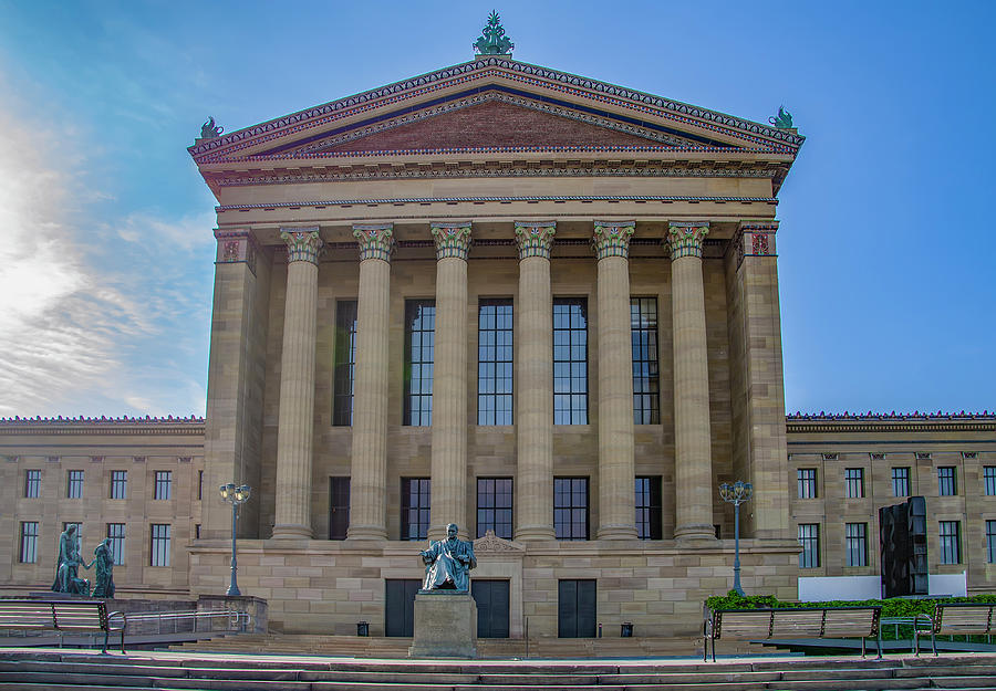 The Philadelphia Museum of Art - Rear Entrance Photograph by Bill Cannon