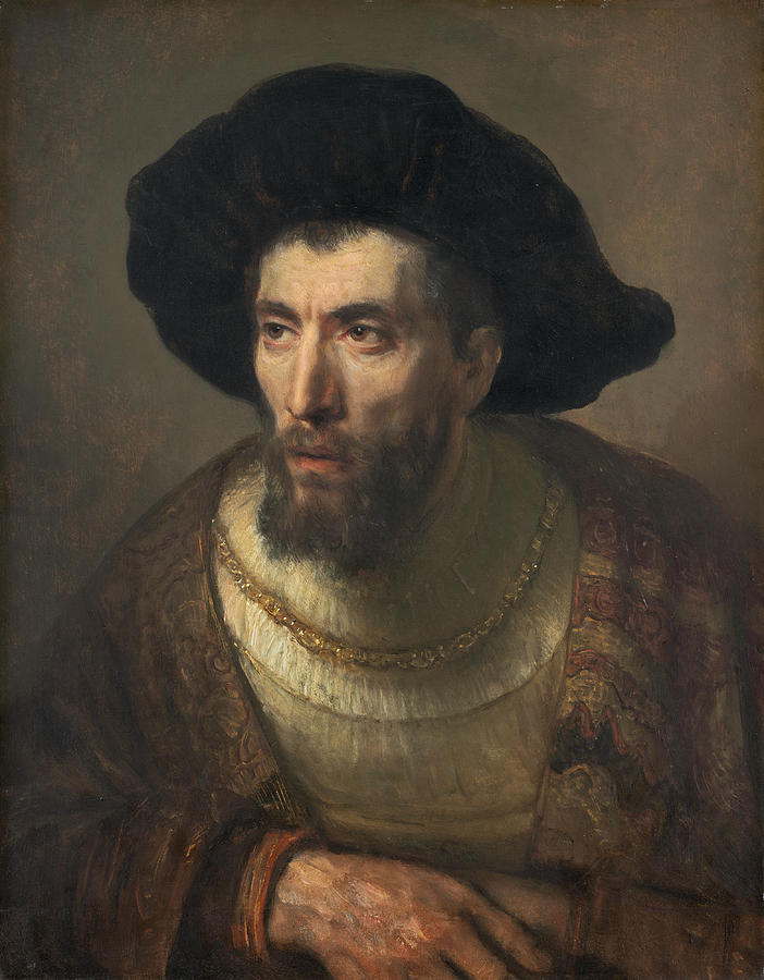 The Philosopher Painting by Rembrandt