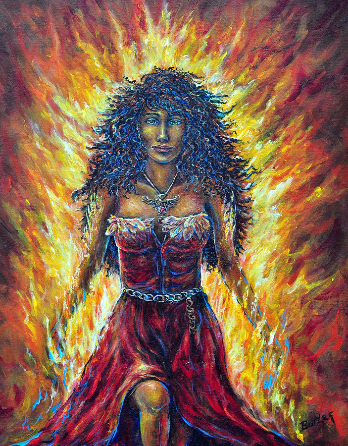 The Phoenix Painting by Gail Butler