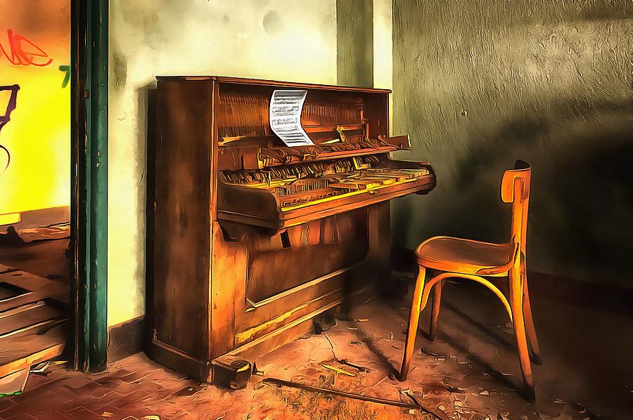 THE PIANO paint Photograph by Enrico Pelos