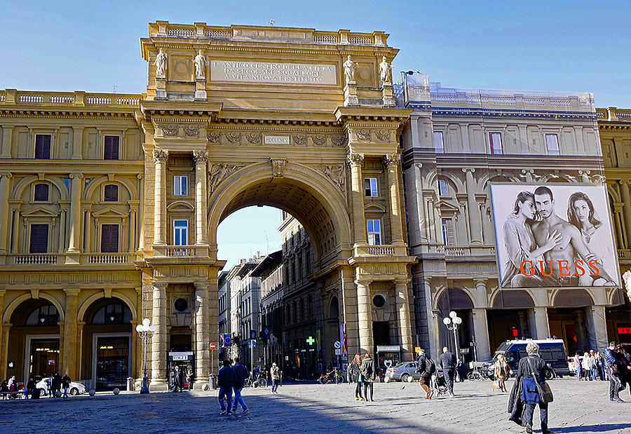 The Piazza Della Repubblica In Florence Italy Photograph by Rick Rosenshein