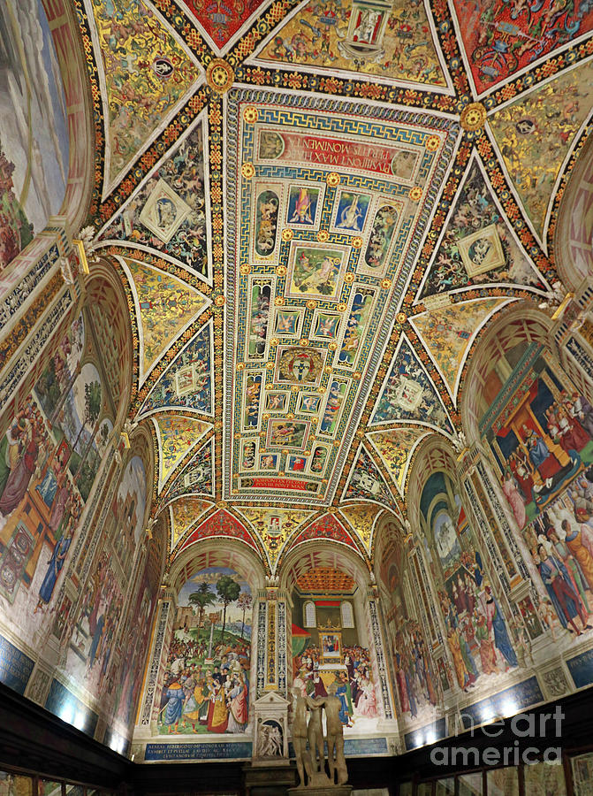 The Piccolomini Library in the Siena Cathedral 0509 Photograph by Jack Schultz