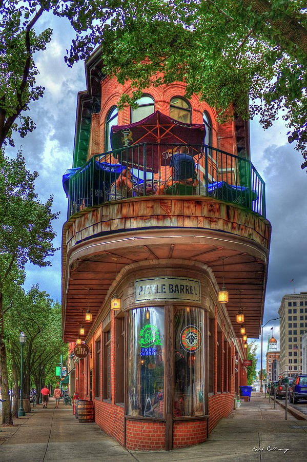 Chattanooga TN The Pickle Barrel Cafe Restaurant Bar Pub Flatiron Architectural Art Photograph by Reid Callaway