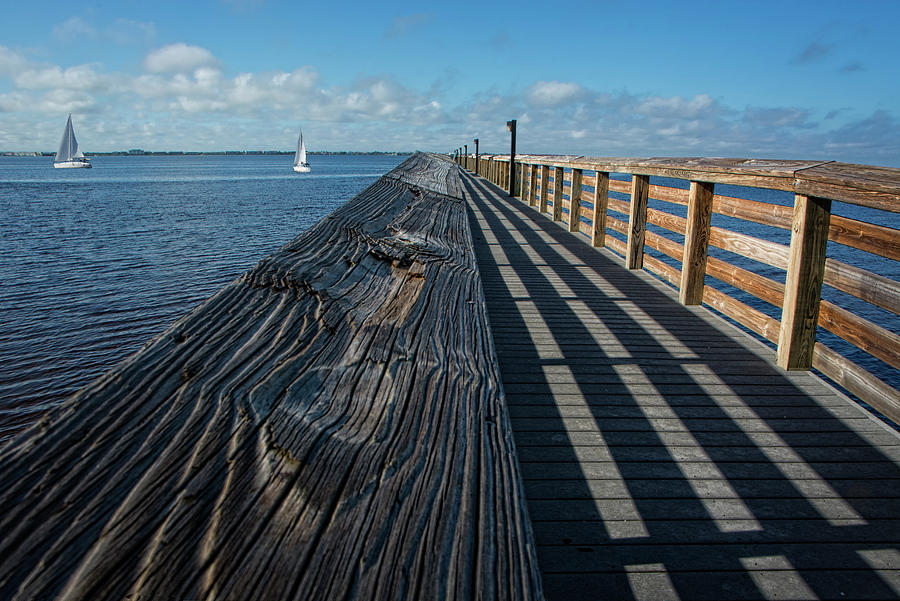 The Pier at Bayshore Live Oak Park - Port Charlotte, Florida Photograph by Mitch Spence