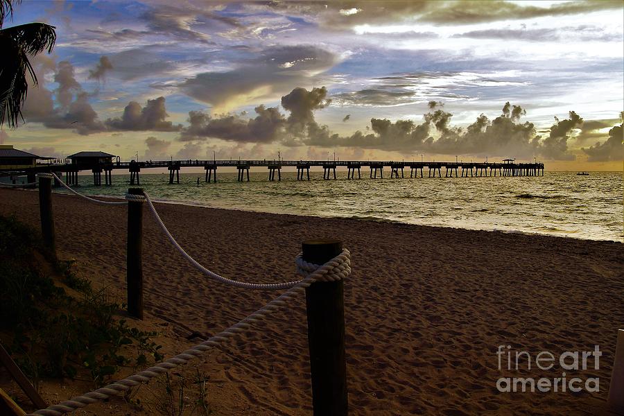 the pier at Dania Beach Photograph