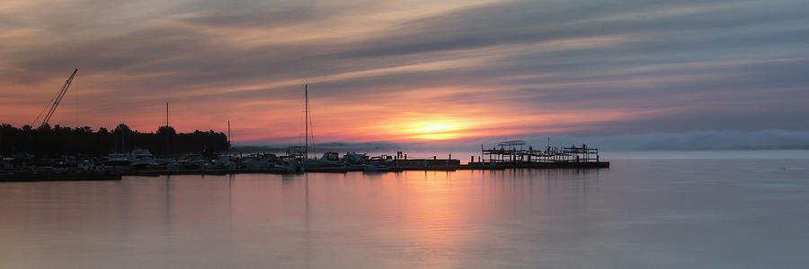 The Pier at Harbor Springs, Surise Photograph by Richard Rae - Fine Art ...