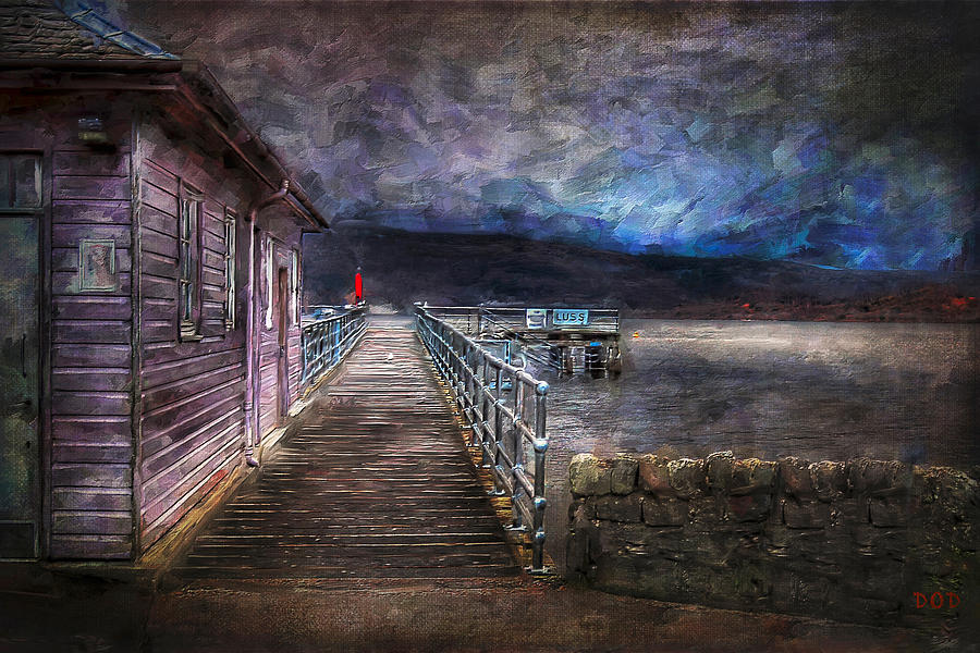 Pier Digital Art - The Pier At Luss by Declan ODoherty