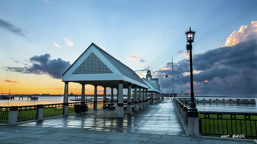 The Pier at Waterfront Park Photograph by Walt Baker
