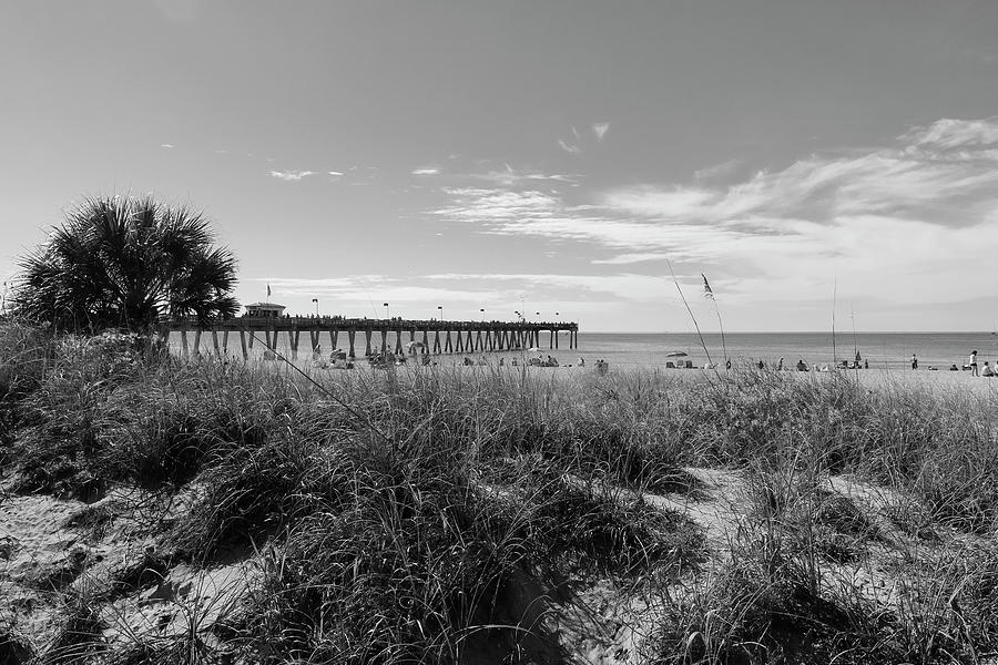 The Pier Beyond the Dunes Photograph by Robert Wilder Jr