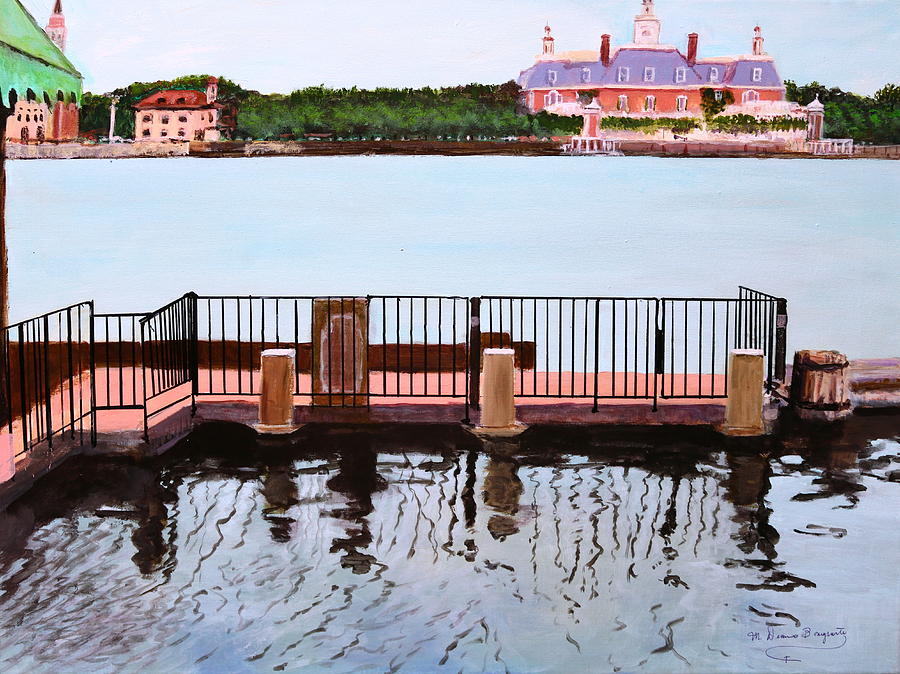 The Pier Painting by M Diane Bonaparte