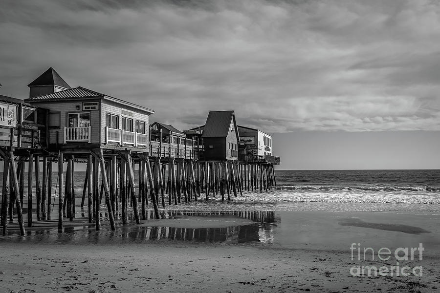 The pier - monochrome Photograph by Claudia M Photography
