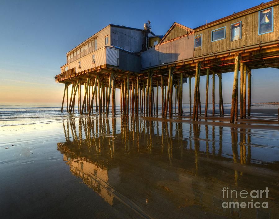 The Pier Reflection Photograph by Steve Brown