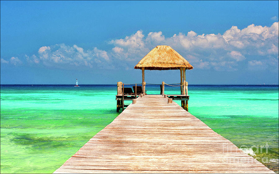 The Pier Xcala Cocos Photograph by Salvador Penaloza - Fine Art America