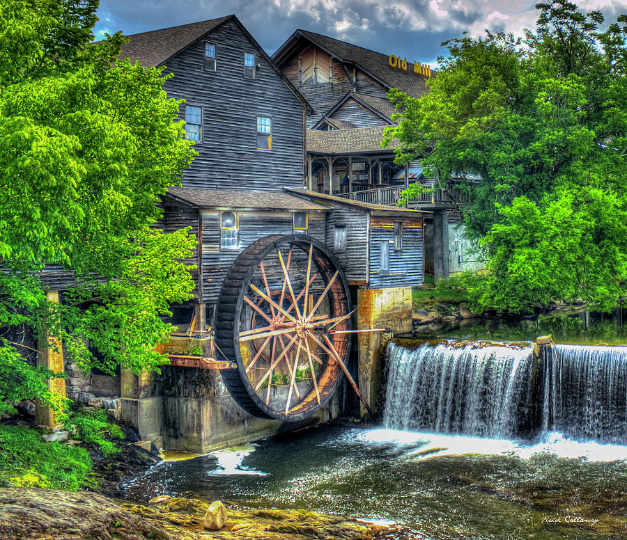 Pigeon Forge TN The Old Mill Historic Gristmill Architecture Art Photograph by Reid Callaway
