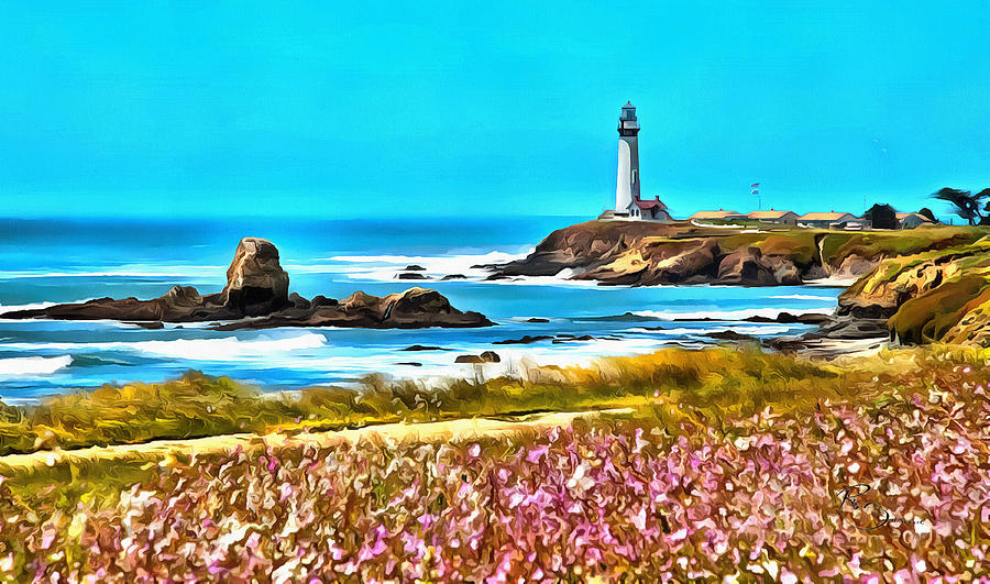 The Pigeon Point Lighthouse Digital Art By Ramo Sabanovic - Fine Art ...