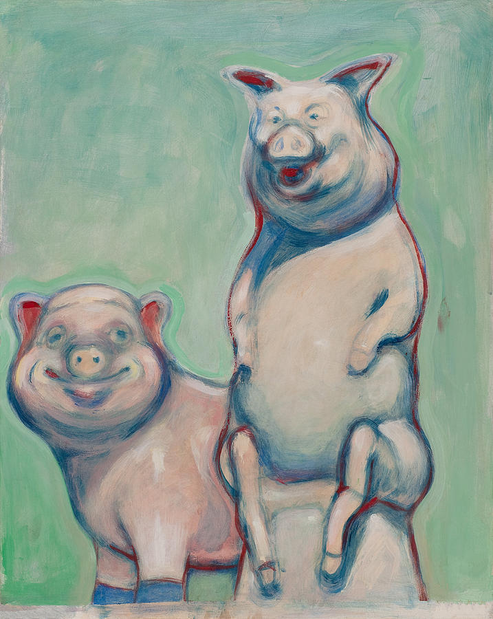 The Pigs Painting by John Reynolds
