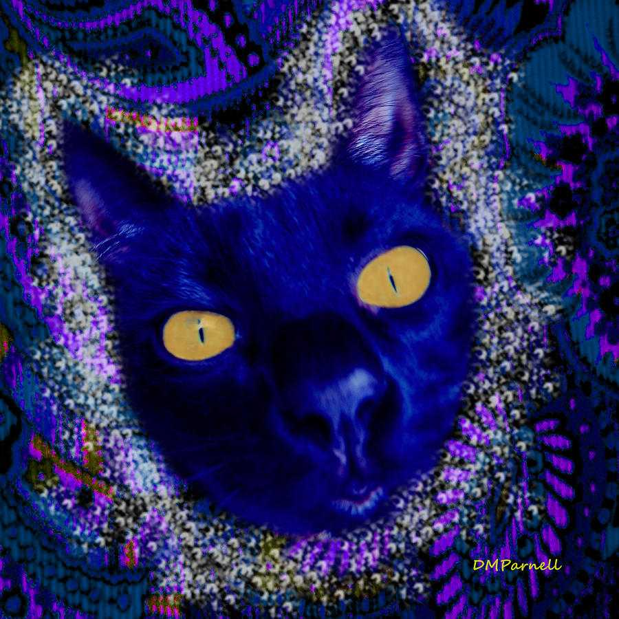 Cat Digital Art - The Pillow Killer by Diane Parnell