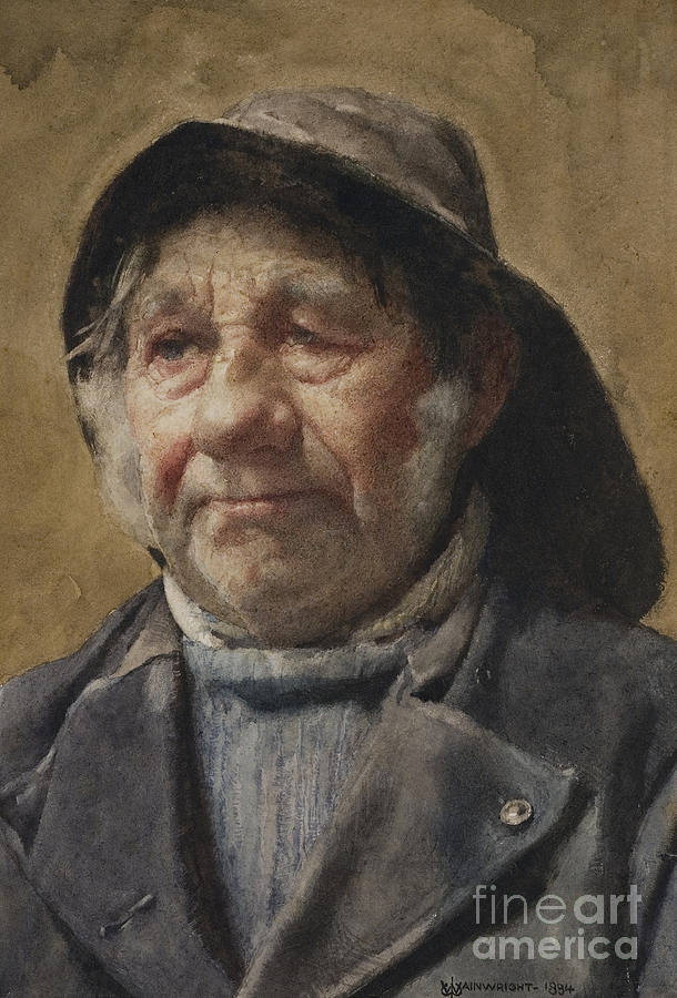Hat Painting - The Pilot  by William John Wainwright