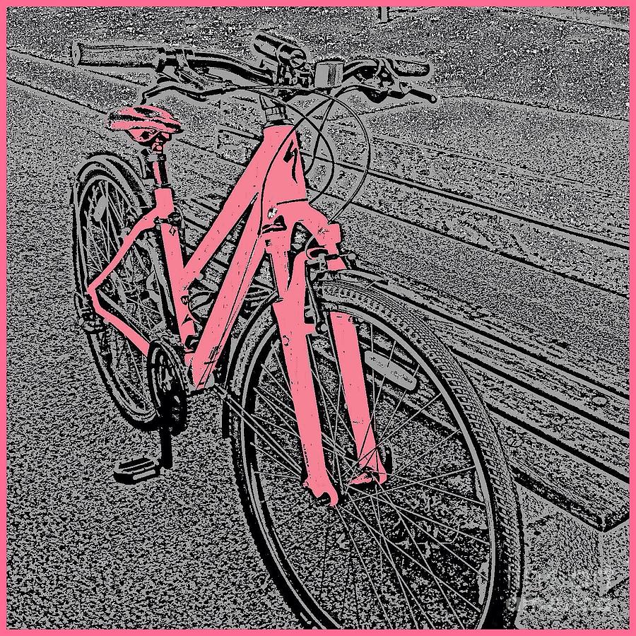 The Pink Bicycle Photograph by Joan-Violet Stretch
