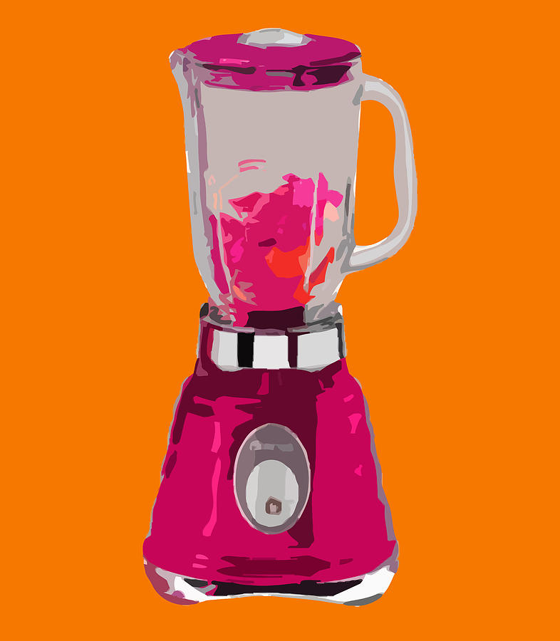 Blender Painting - The Pink Blender by Sam Ribeiro