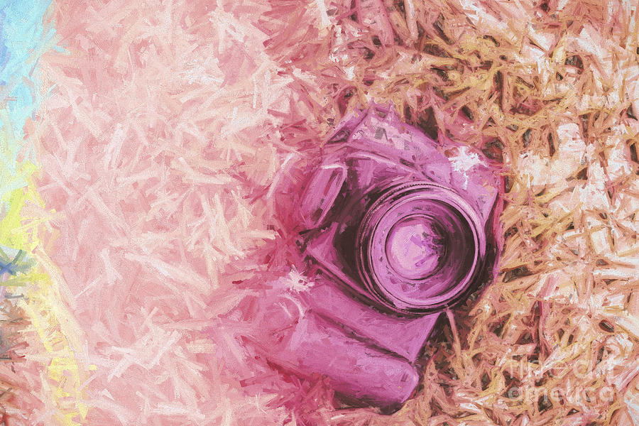 The pink camera Digital Art by Jorgo Photography