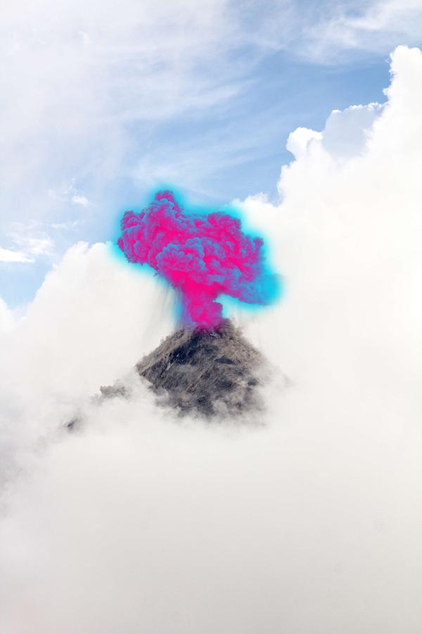The Pink Eruption Painting by Celestial Images