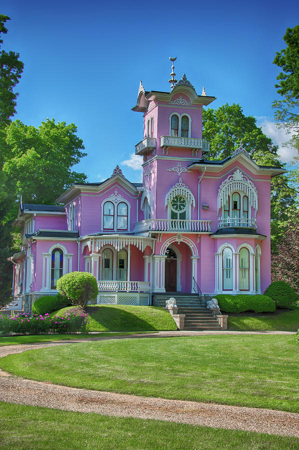 The Pink House Photograph by Guy Whiteley