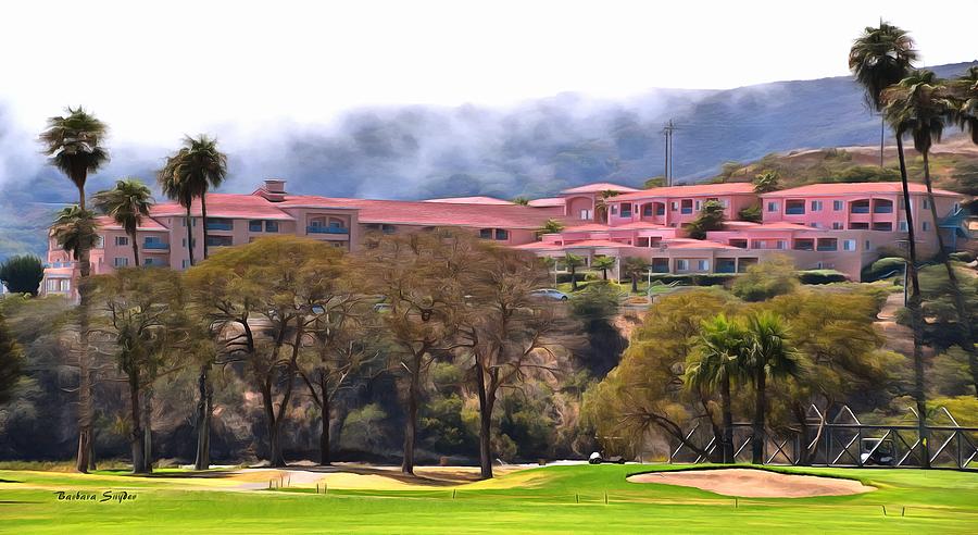 The Pink Palace Avila Beach Painting Photograph by Barbara Snyder