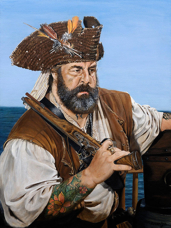 The Pirate Talderoy Painting by Karen Yee - Fine Art America