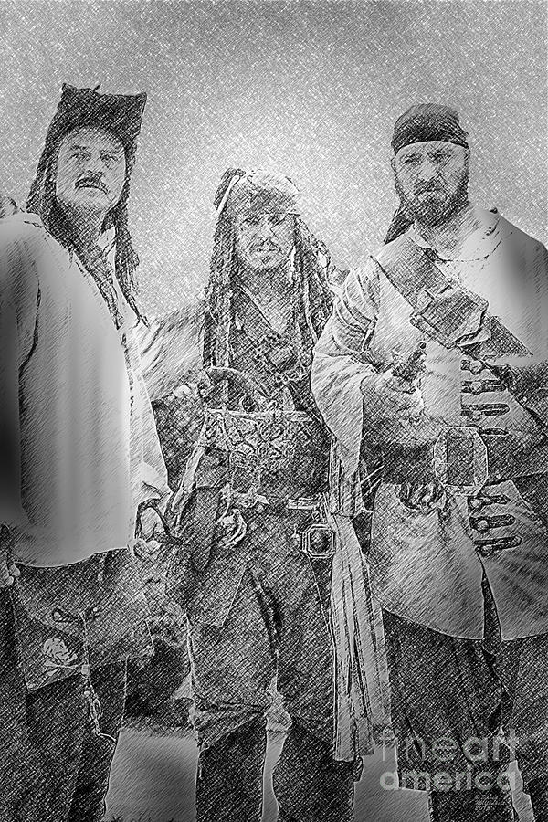 The Pirates Drawing by David Millenheft