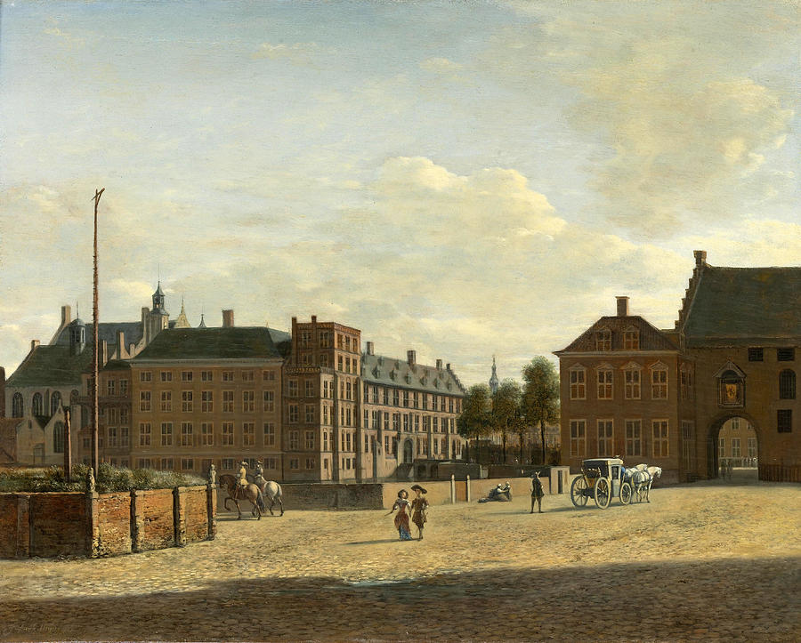 The Plaats with the Binnenhof and the Gevangenpoort. The Hague Painting by Gerrit Adriaenszoon Berckheyde