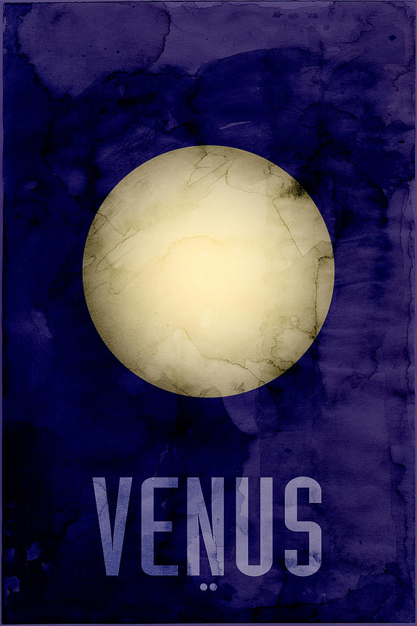 Venus Digital Art - The Planet Venus by Michael Tompsett