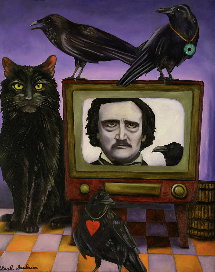 The Poe Show Painting by Leah Saulnier The Painting Maniac