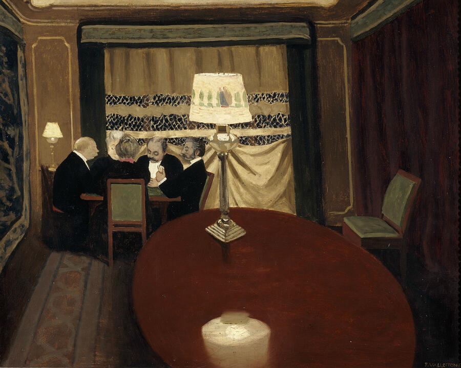 The Poker Game, from 1902 Painting by Felix Vallotton
