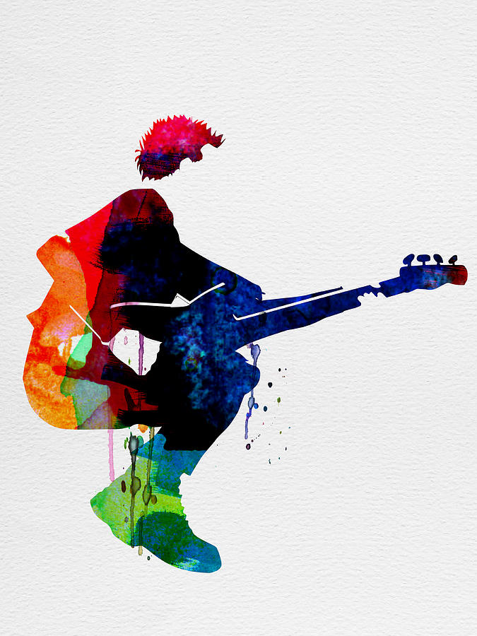 Music Painting - The Police Watercolor by Naxart Studio