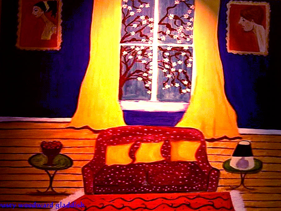 The Polka Dot Sofa Painting by Rusty Gladdish