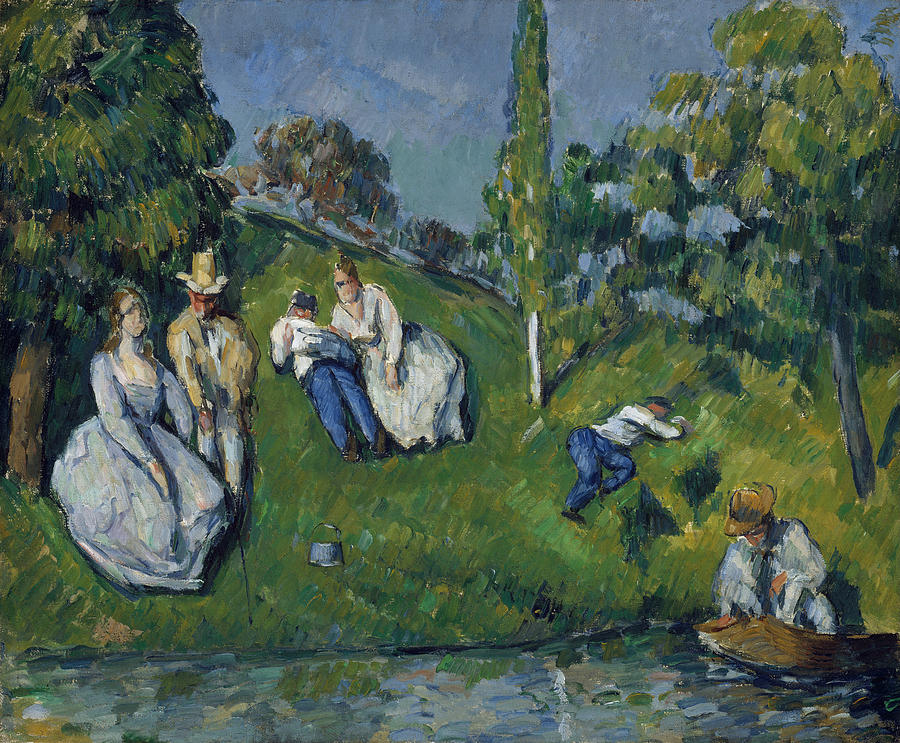 The Pond 1877 - 1879 Painting by Paul Cezanne | Fine Art America