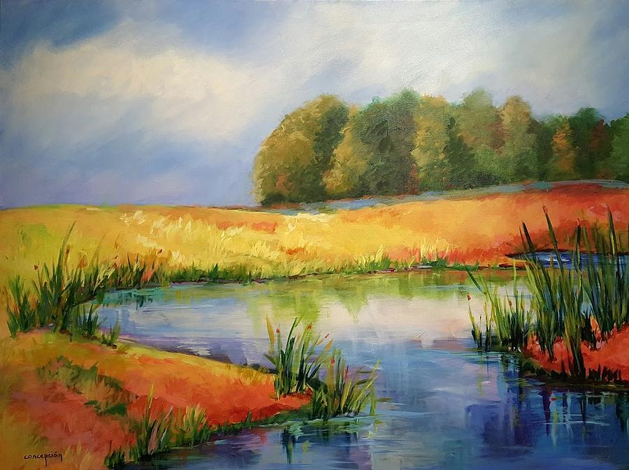 The Pond Painting by Ginger Concepcion