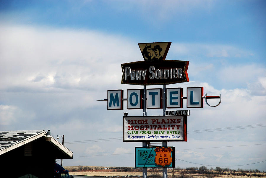 The Pony Soldier Motel on Route 66 Photograph by Susanne Van Hulst