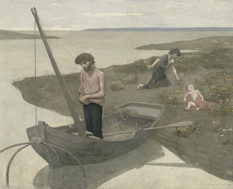 The Poor Fisherman Painting by Pierre Puvis de Chavannes