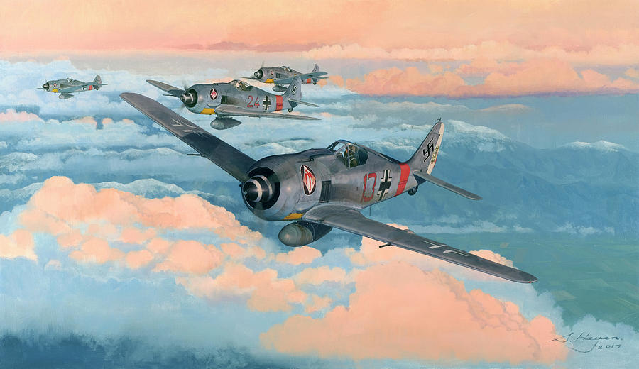 Airplane Painting - The Popular Leader by Steven Heyen