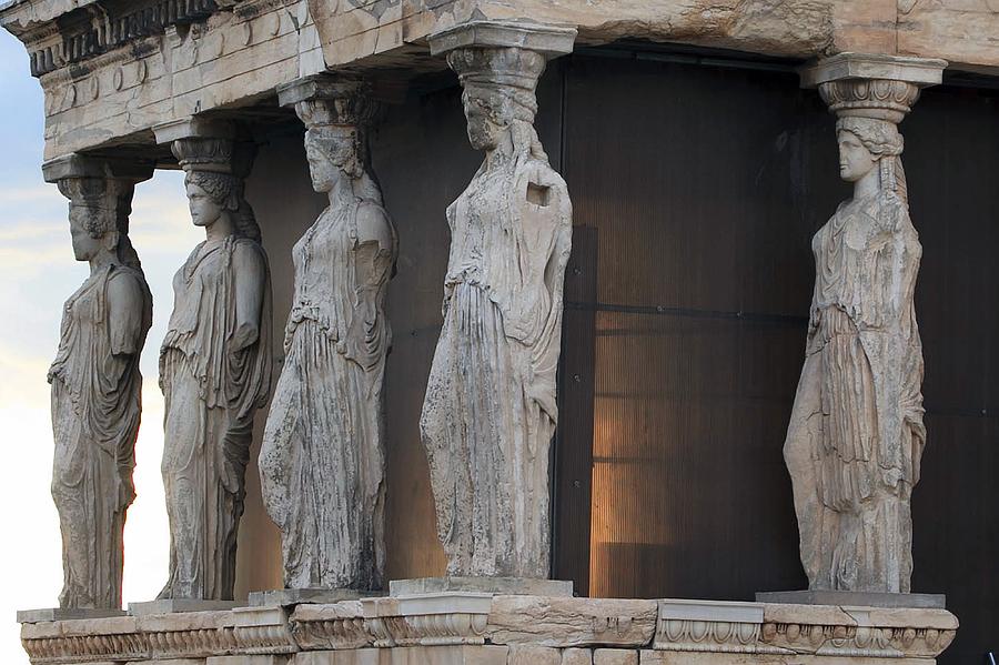 The Porch of the Caryatids Photograph by Stephen Schwiesow