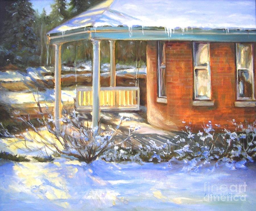 The Porch Swing Painting by Barbara Couse Wilson