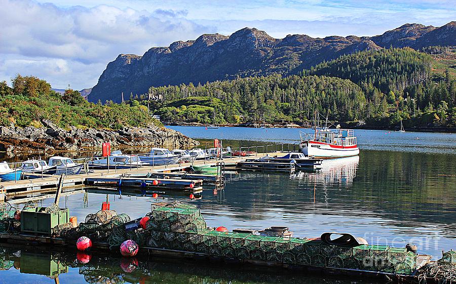 Boat Photograph - The Port at Plockton by Clare Bevan