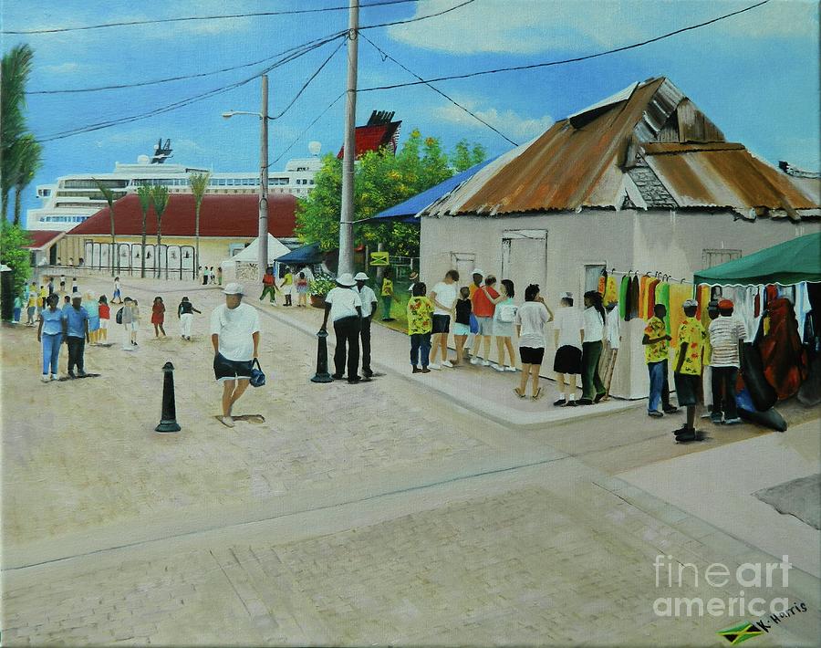 The Port Of Falmouth, Jamaica Painting by Kenneth Harris