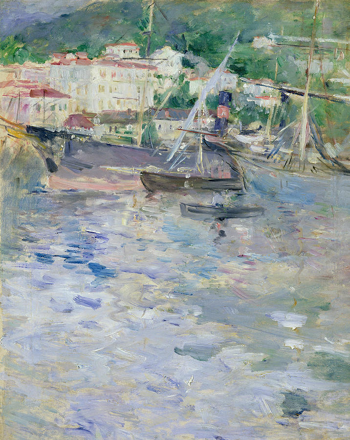 The Port of Nice Painting by Berthe Morisot