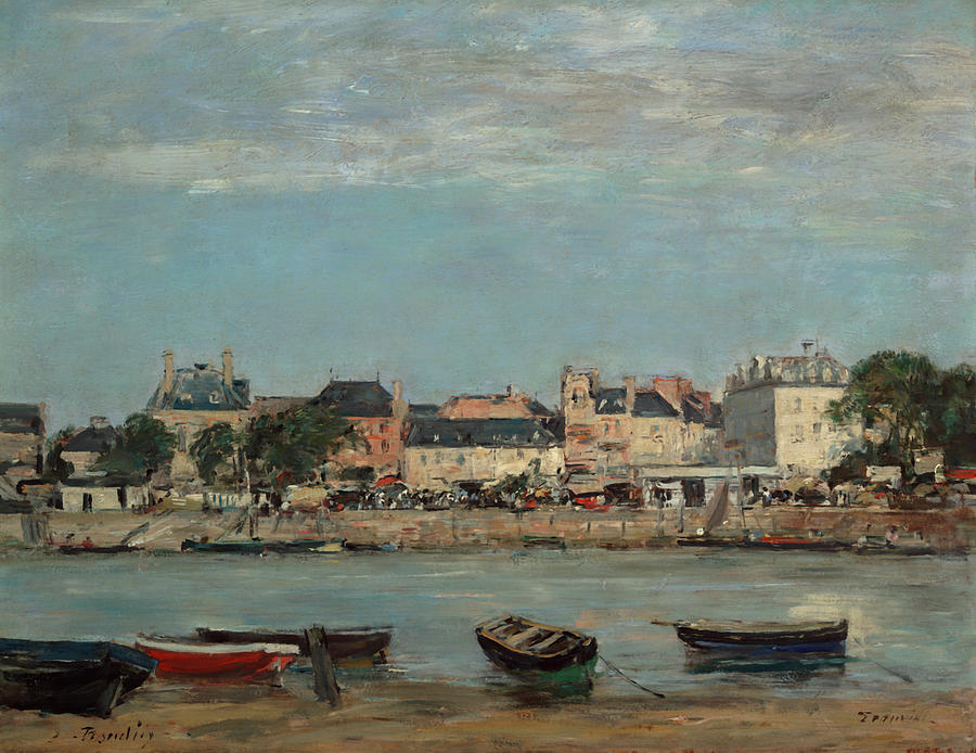 The Port Of Trouville Painting by Mountain Dreams